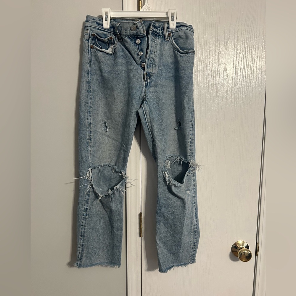 Levi ripped jeans
